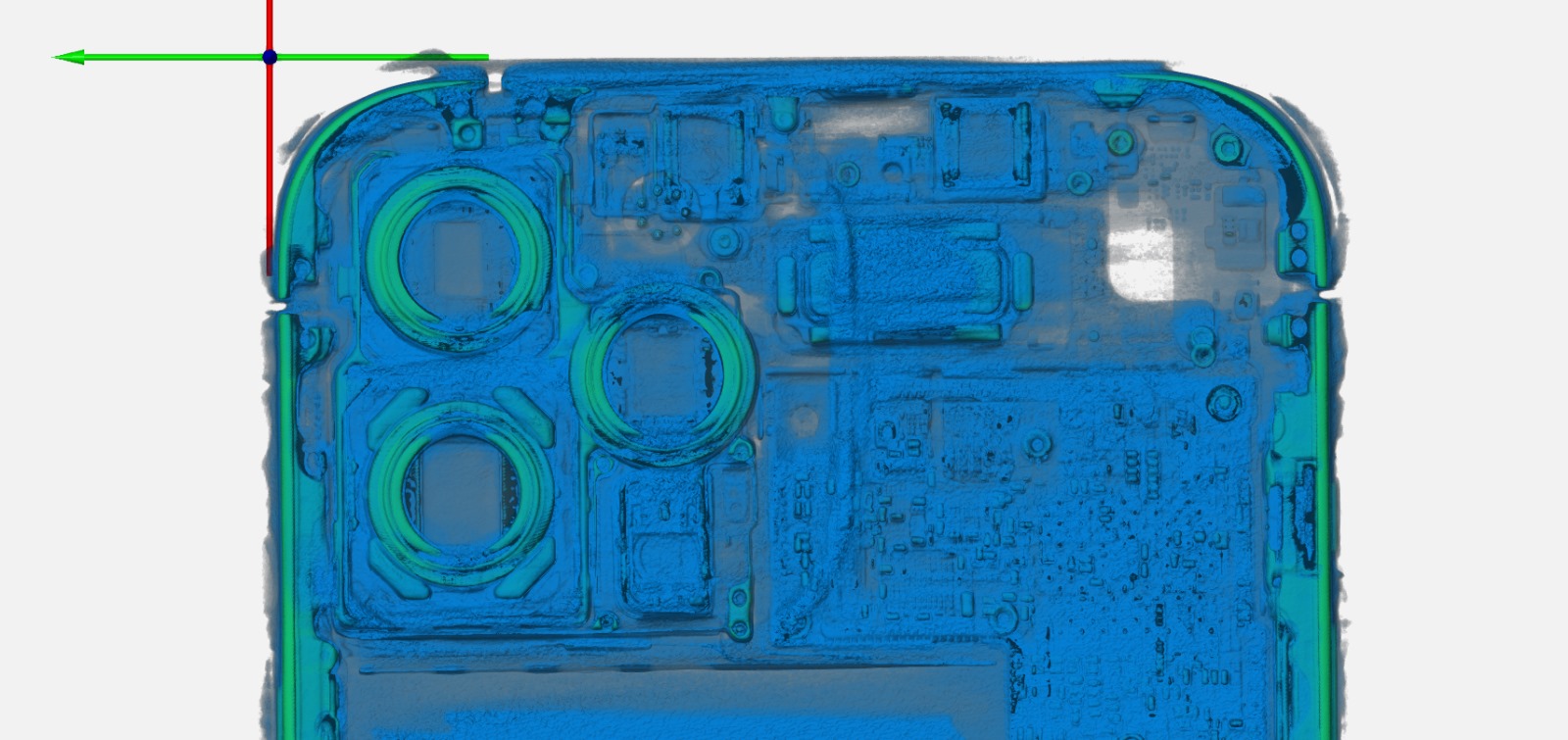 3D Computertomographie eines iPhones