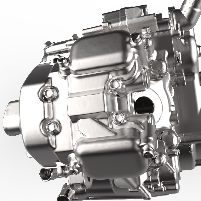 3D Scan eines Einzylinder Motors
