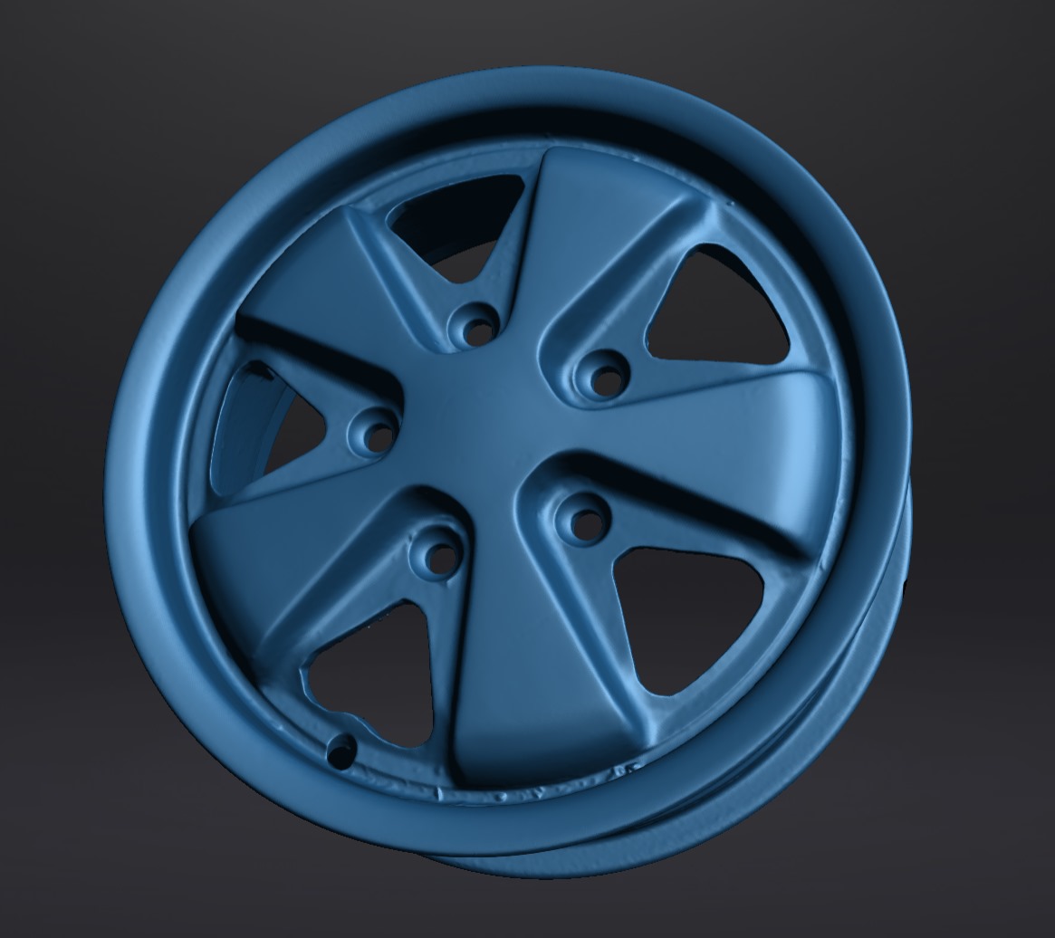 3D Scan Felge Porsche 911 – Baujahr 1964