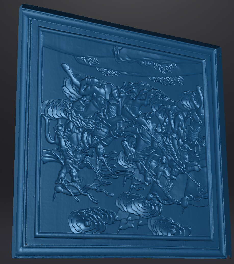 3D Scan einer Museums Holzschnitzerei