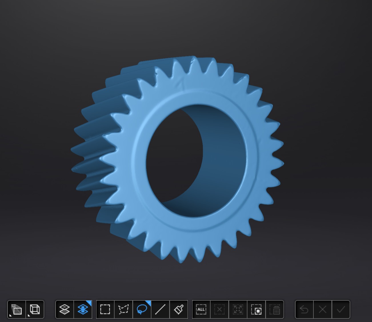 3D Scan Zahnrad