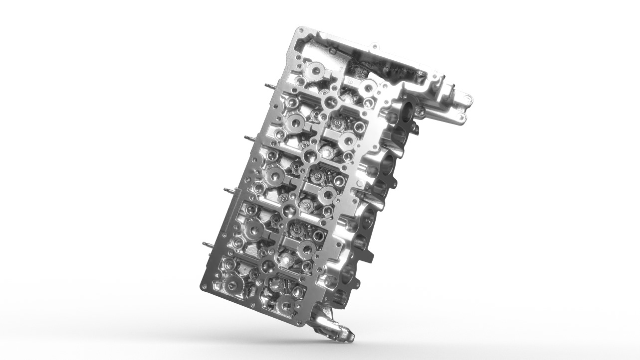 3D Scan eines Zylinderkopfes