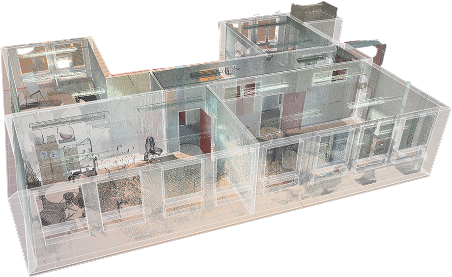 3D room scanning as-built survey