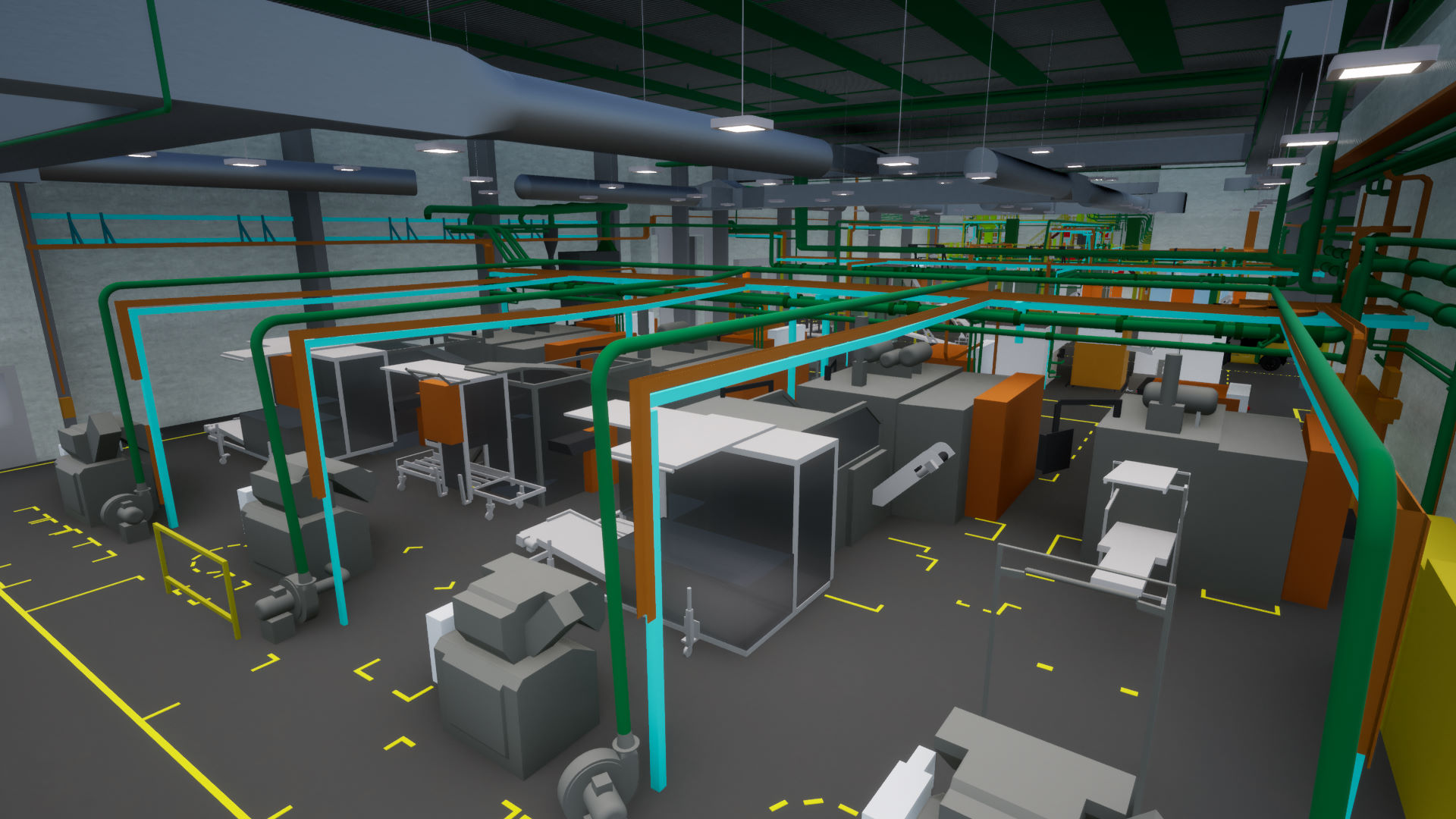 3D survey of an industrial hall